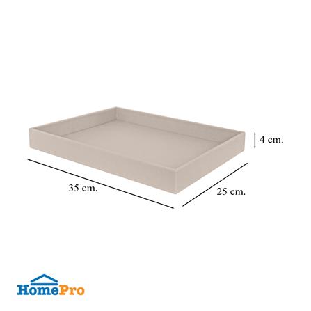 ถาด PVC KECH STRIP 35X25X4 ซม. สีครีม_5