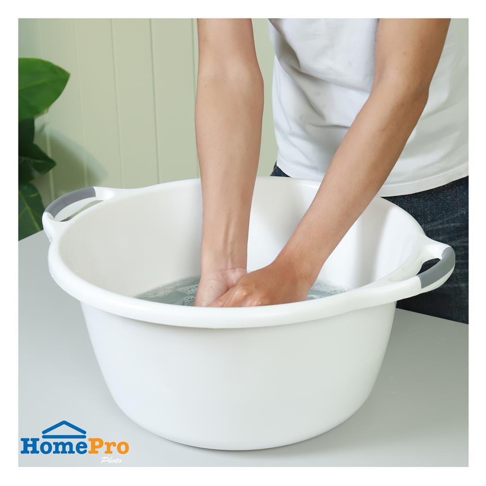 กะละมังกลม ACCO 40 ซม. สีขาว