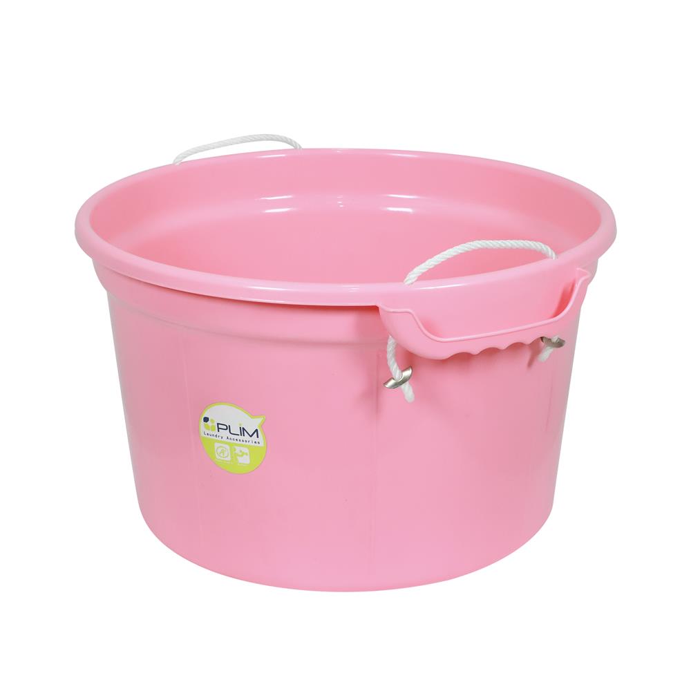 ถังน้ำกลม หูหิ้ว PLIM 30 ลิตร สีชมพู
