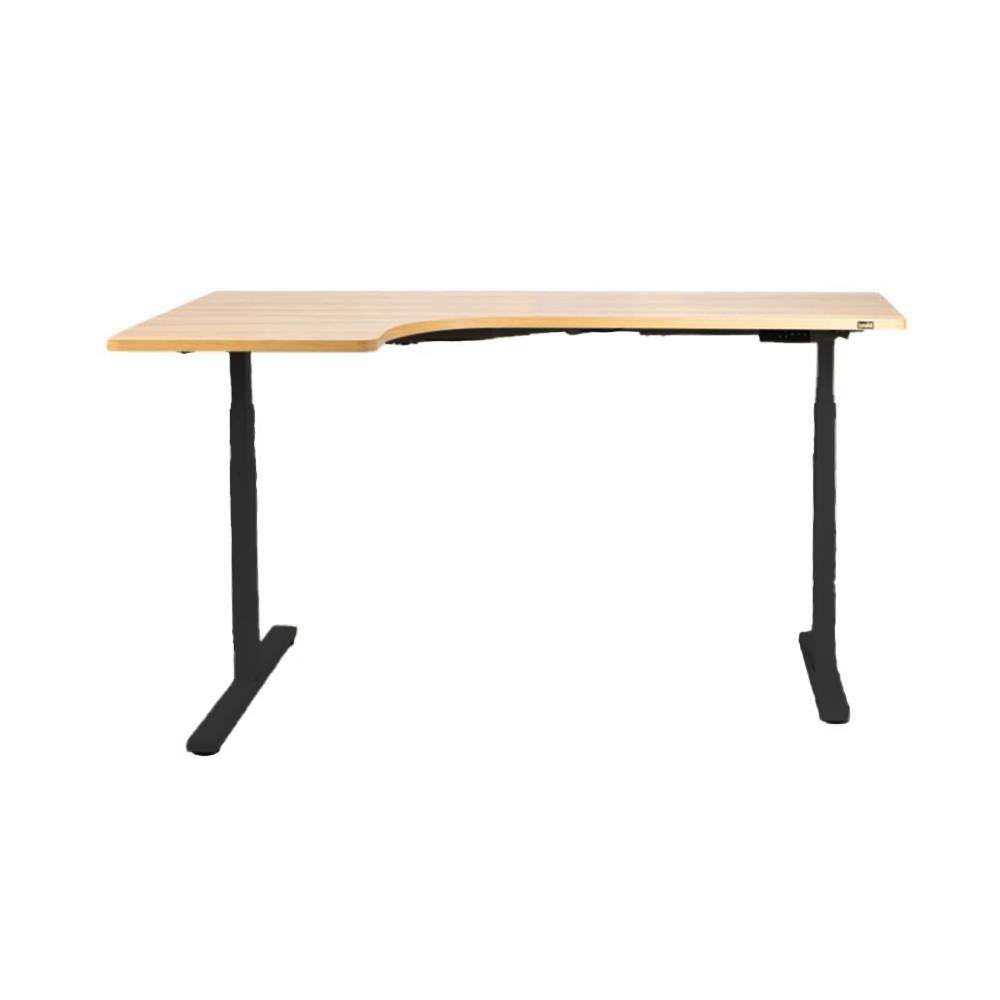 D.I.Y โต๊ะทำงานปรับระดับ BEWELL L SHAPE 180X108 ซม. สีโอ๊ค/ดำ