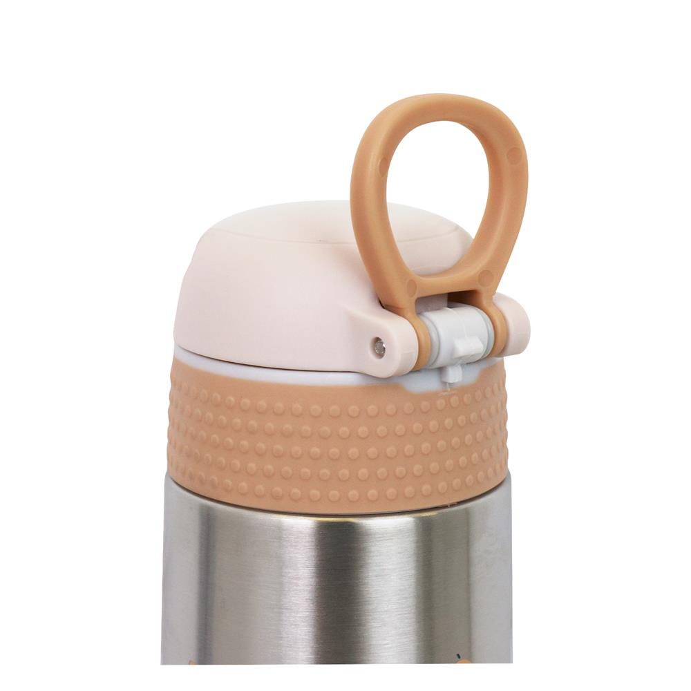 กระติกสุญญากาศ KECH SAFE LOCK LEAF 0.42 ลิตร สีชมพู