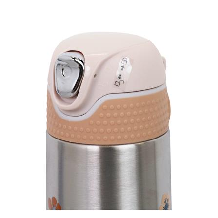 กระติกสุญญากาศ KECH SAFE LOCK LEAF 0.42 ลิตร สีชมพู_3