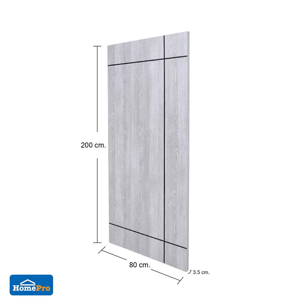 ประตูภายในเมลามีน AZLE MD 80X200 ซม. สีเทา