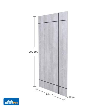 ประตูภายในเมลามีน AZLE MD 80X200 ซม. สีเทา_5