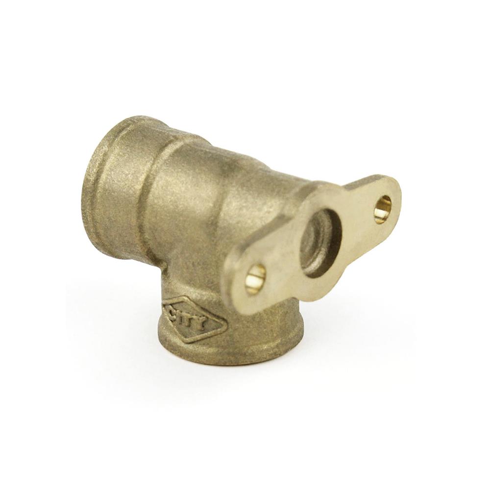 ข้องอ ฉากยึดท่อ ทองเหลือง CITY 1/2 นิ้ว