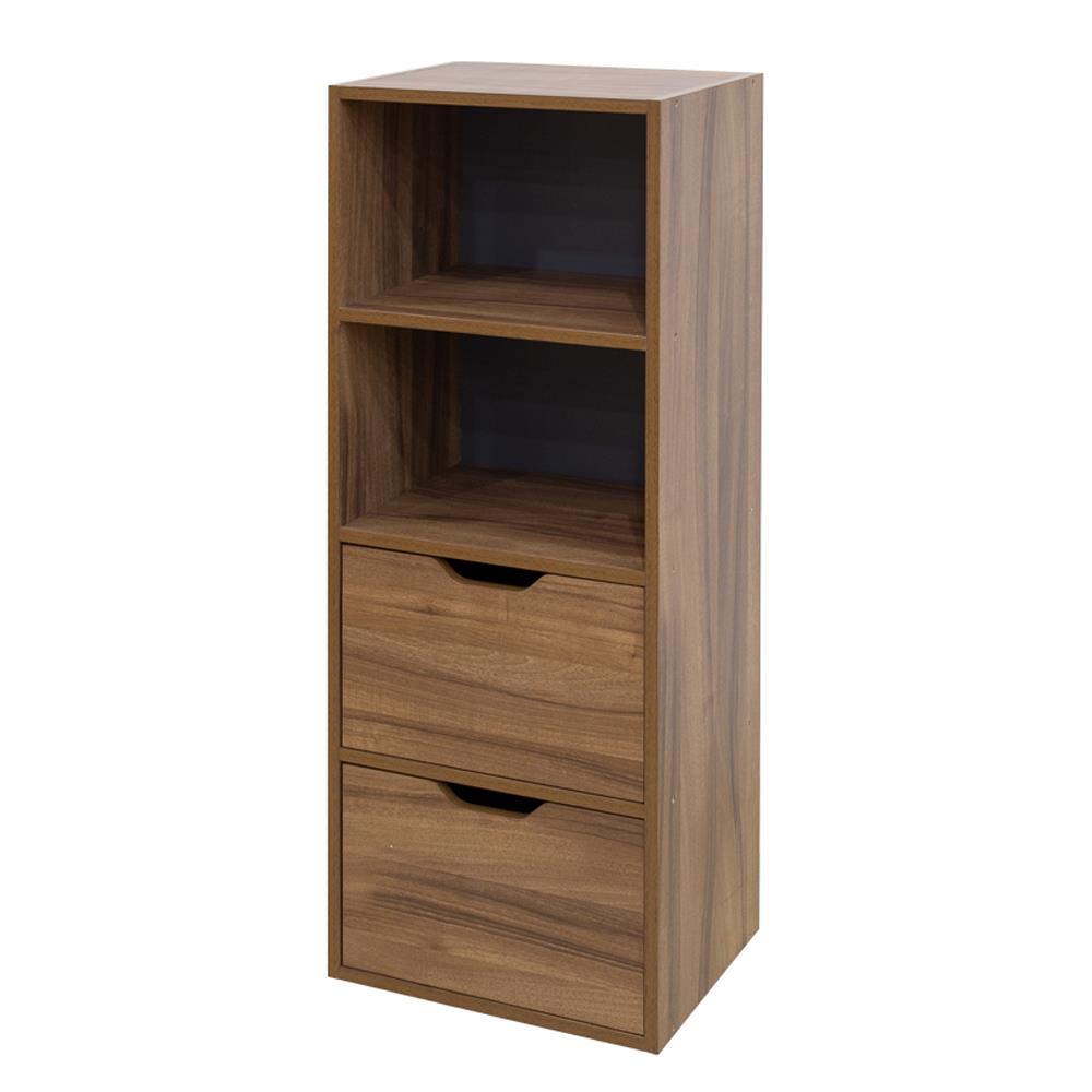 ตู้เตี้ยบานผสม 4 ช่อง FURDINI SAKI 40 ซม. สีวอลนัท