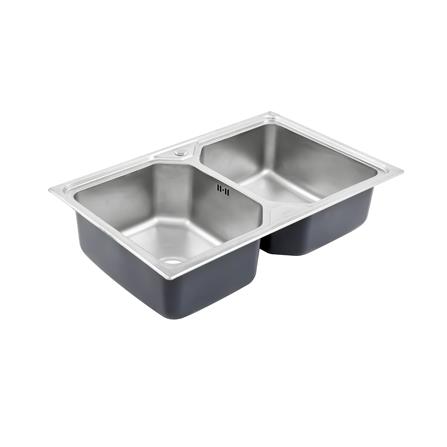 ซิงค์ฝัง 2 หลุม DYNA HOME DH-8050-B สีเงิน_1