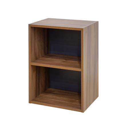 ตู้เตี้ยบานโล่ง 2 ชั้น FURDINI SAKI 40 ซม. สีวอลนัท