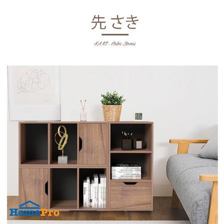 ตู้เตี้ยบานผสม 3 ช่อง FURDINI SAKI 40 ซม. สีวอลนัท_6