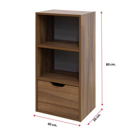 ตู้เตี้ยบานผสม 3 ช่อง FURDINI SAKI 40 ซม. สีวอลนัท_9