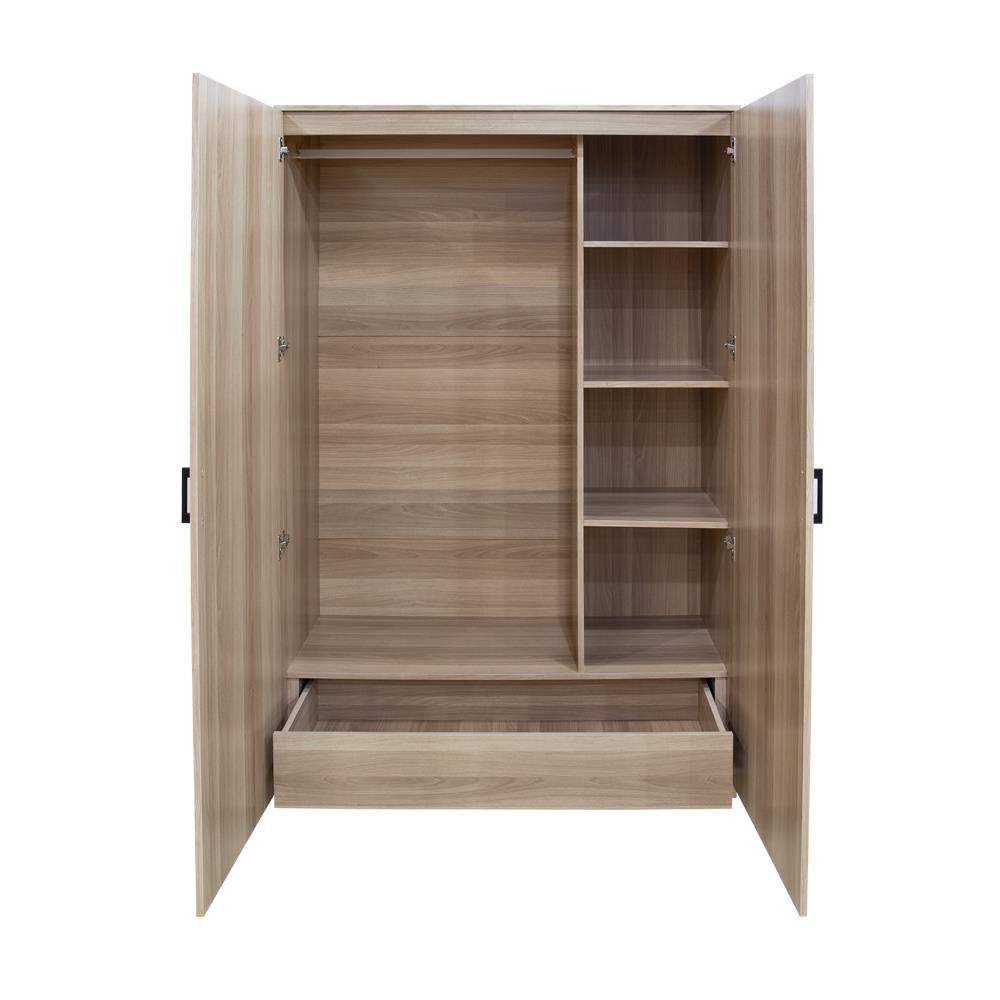 ตู้เสื้อผ้า 2 บานเปิด FURDINI AUSTIN 120 ซม. สีไวท์โอ๊ค