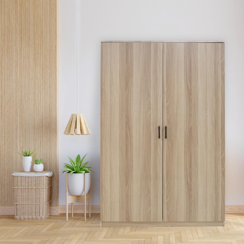 ตู้เสื้อผ้า 2 บานเปิด FURDINI AUSTIN 120 ซม. สีไวท์โอ๊ค