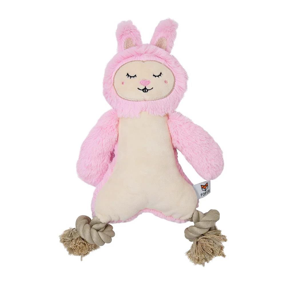 ของเล่นสุนัข FOFOS ROPELEG PLUSH RABBIT