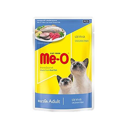 อาหารเปียกแมว MEO รสปลาทะเล 80 ก.