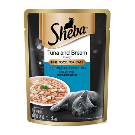 อาหารเปียกแมว SHEBA DELUXE TUNA AND BREAM FLAVOR 70 ก._0