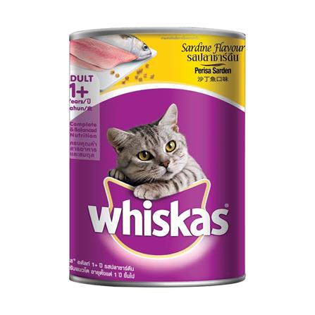 อาหารเปียกแมว WHISKAS รสปลาซาร์ดีน 400 ก._0