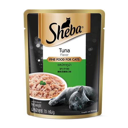 อาหารเปียกแมว SHEBA DELUXE TUNA FLAVOR 70 ก.