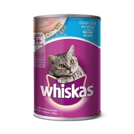 อาหารเปียกแมว WHISKAS ปลาทะเล 400 ก.