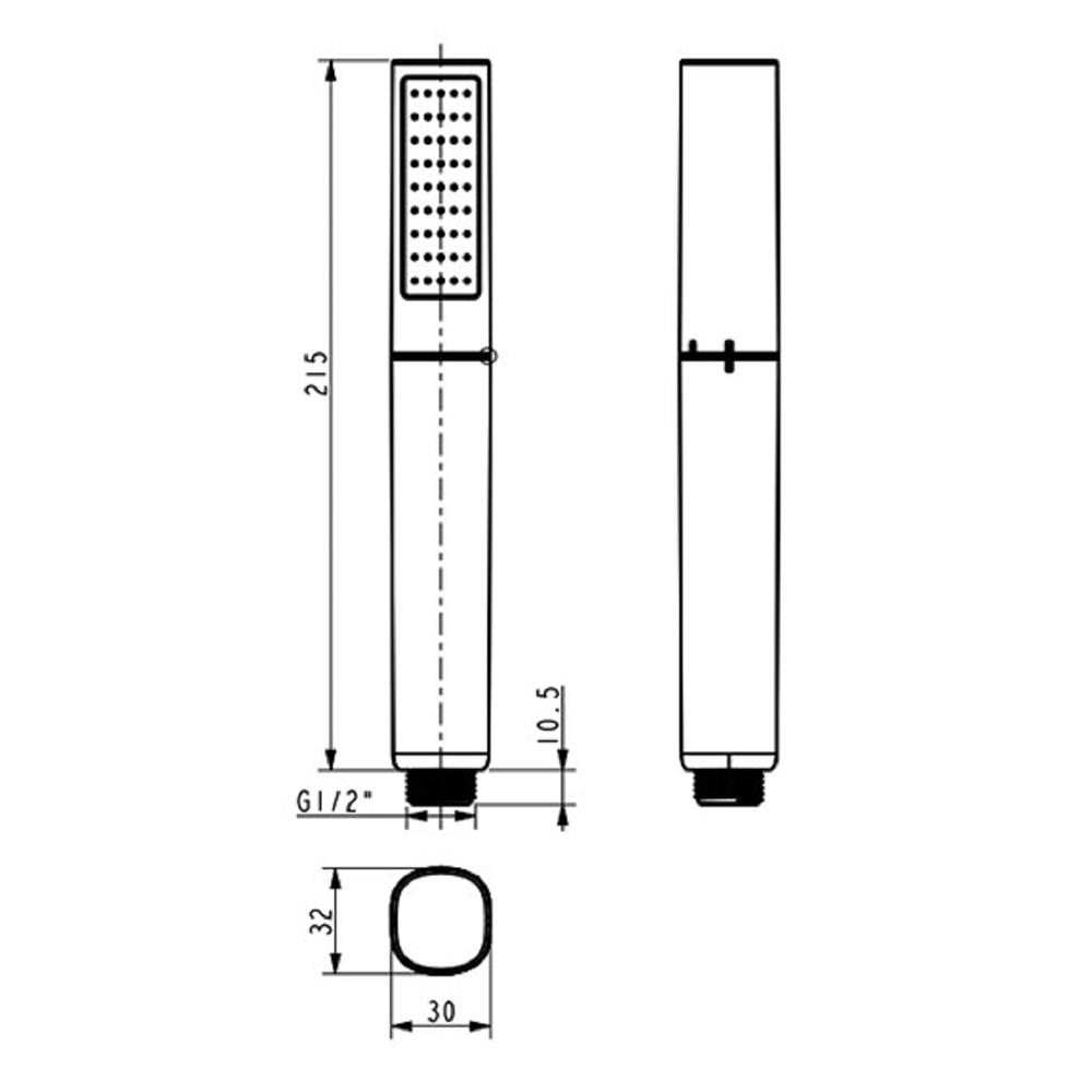 ชุดฝักบัวสายอ่อน 2 ระดับ AMERICAN STANDARD A-6022-HSBK
