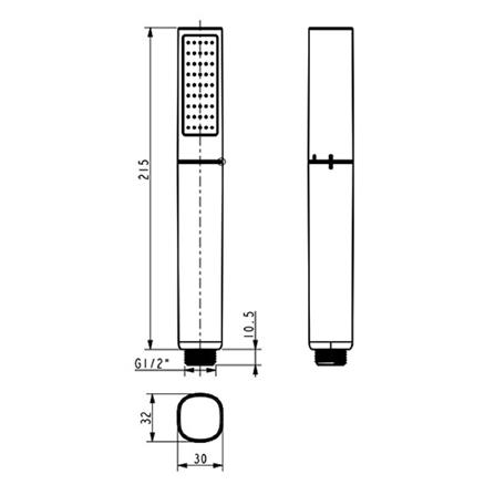 ชุดฝักบัวสายอ่อน 2 ระดับ AMERICAN STANDARD A-6022-HSBK_5