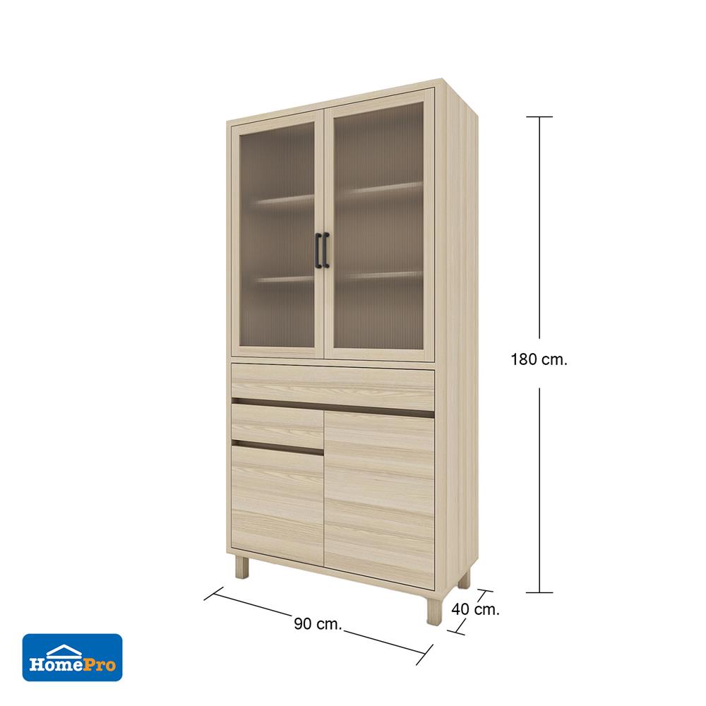 ตู้สูง FURDINI HARU 90 ซม. สี PINE OAK