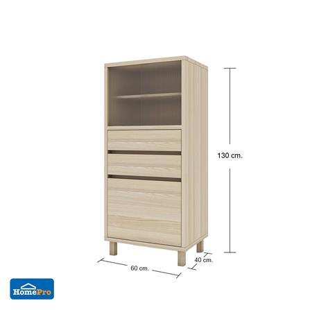 ตู้สูง FURDINI HARU 60 ซม. สี PINE OAK_6