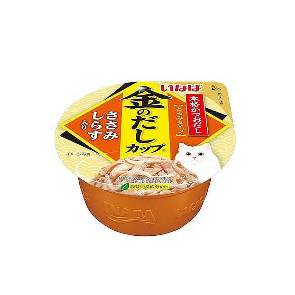 อาหารเปียกแมว INABA รสสันในไก่ในน้ำเกรวี่และปลาข้าวสาร 70 ก.