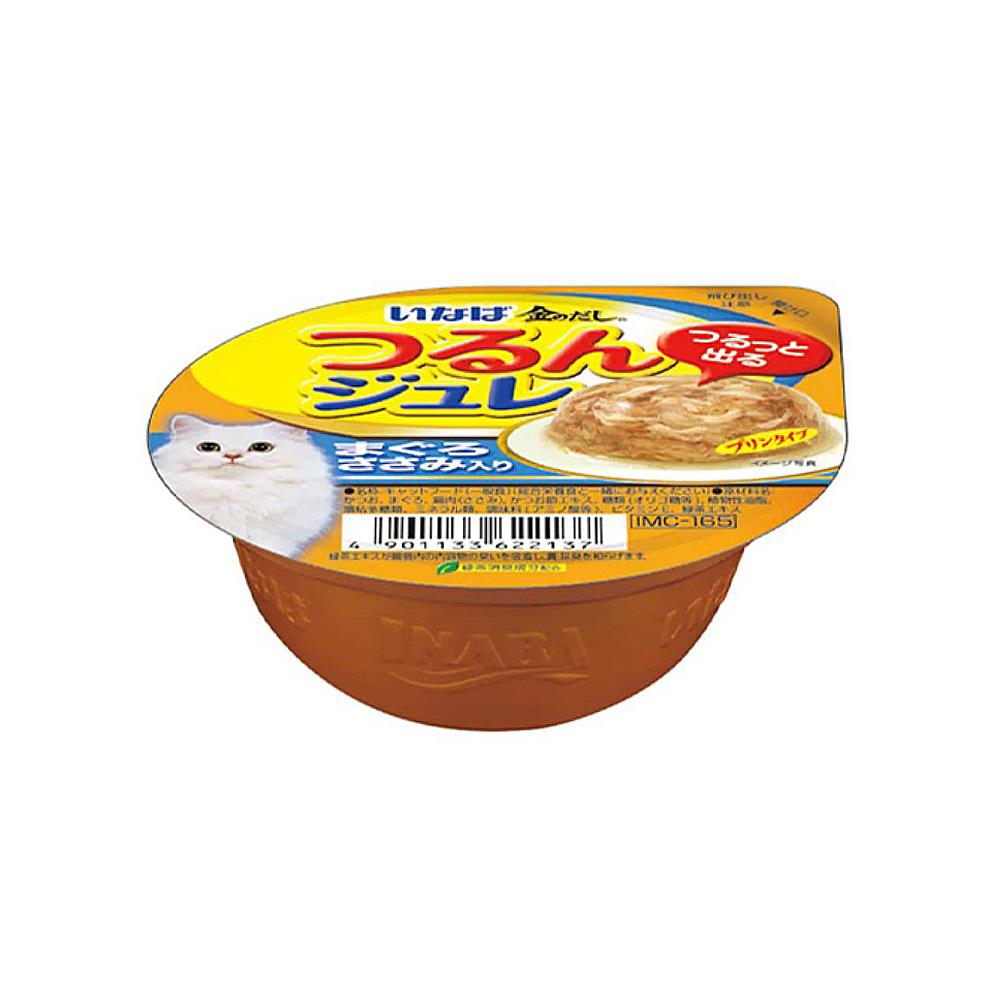 อาหารเปียกแมว INABA รสทูน่าและเนื้อสันในไก่ในเยลลี่ 65 ก.