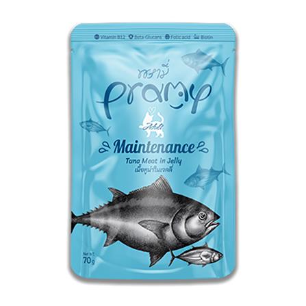 อาหารเปียกแมว PRAMY ADULT MAINTENANCE TUNA IN JELLY 70 ก.