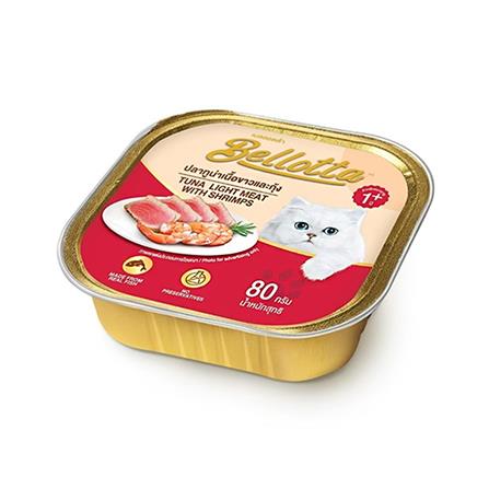 อาหารเปียกแมว BELLOTTA TUNA LIGHT MEAT SHRIMPS 80 ก._0