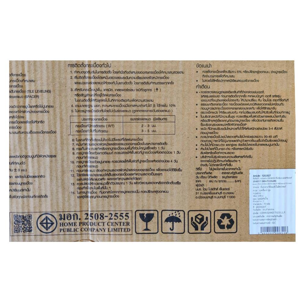 กระเบื้องผนัง 25x40 ซม. TARA พิโอนี่ มัลติคัลเลอร์