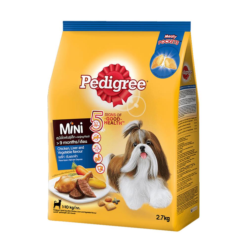 อาหารสุนัข PEDIGREE MINI CHICKEN, LIVER AND VEGETABLE 2.7 กก.