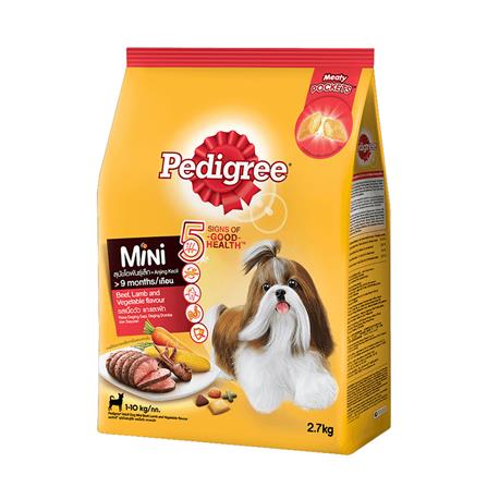 อาหารสุนัข PEDIGREE MINI BEEF, LAMB&VEGETABLE 2.7 กก._0