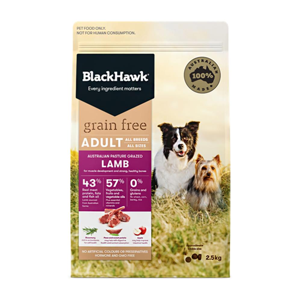 อาหารสุนัข BLACKHAWK GRAIN FREE LAMB 2.5 กก.