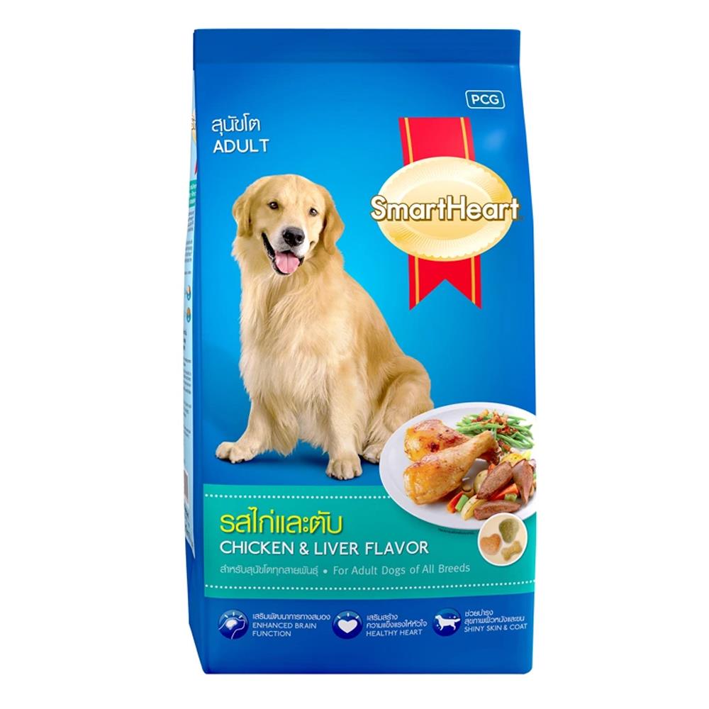 อาหารสุนัข SMART HEART ADULT CHICKEN AND LIVER 3 กก.