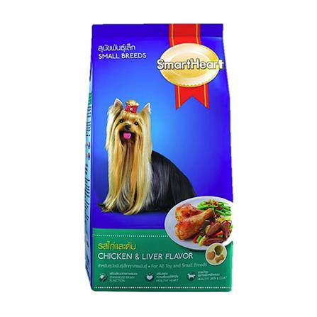 อาหารสุนัข SMARTHEART ADULT SMALL รสไก่และตับ 1.5 กก.