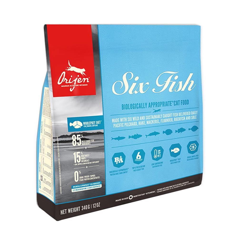 อาหารสุนัข ORIJEN ADULT DOG SIX FISH 340 กรัม