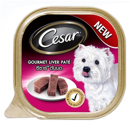 อาหารเปียกสุนัข CESAR GOURMET LIVER PATE 100 ก.
