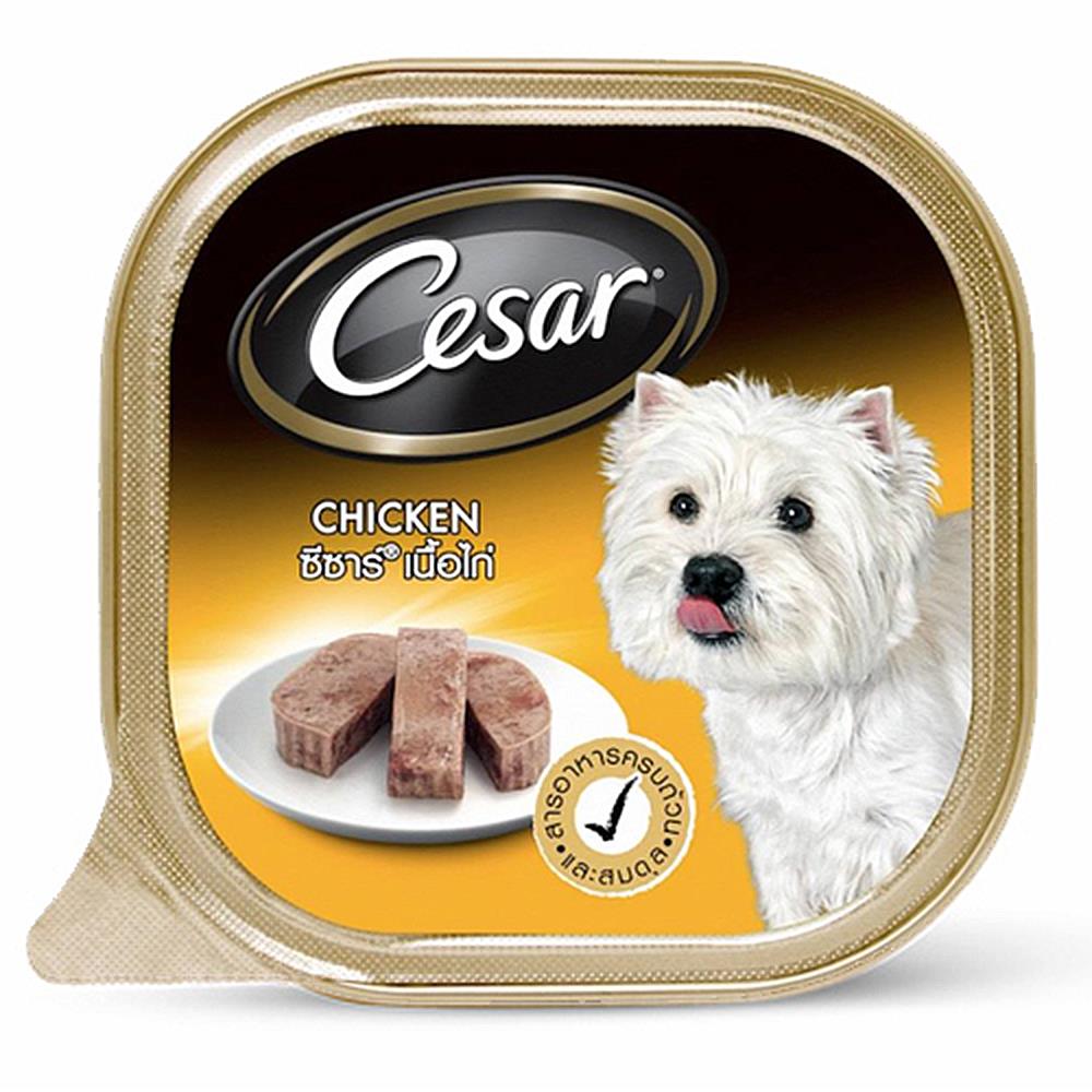 อาหารเปียกสุนัข CESAR DOG CHICKEN WITH SAUCE 100 ก.