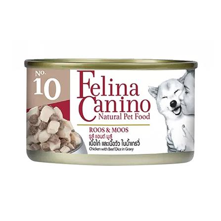 อาหารเปียกสุนัข FELINA CANINO DOG10 ROOS & MOOS 85 ก._0