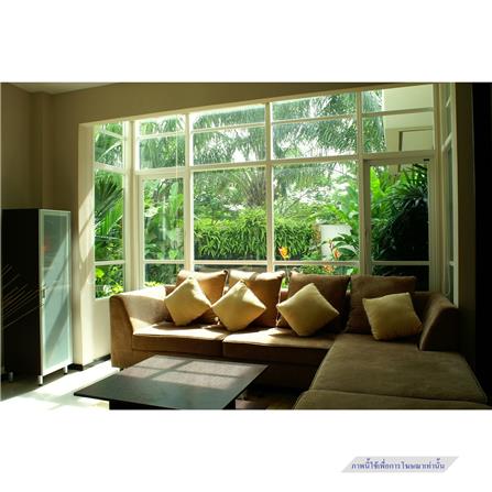 หน้าต่างบานเลื่อน UPVC HOFFEN 100X100 ซม. สีขาว_1