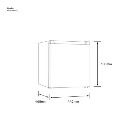 ตู้เย็นมินิบาร์ ELECTROLUX EUM0500AD-TH 1.5คิว สีเงิน_7