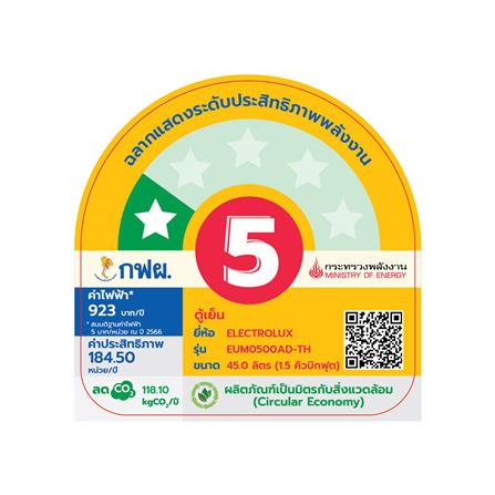 ตู้เย็นมินิบาร์ ELECTROLUX EUM0500AD-TH 1.5คิว สีเงิน_5