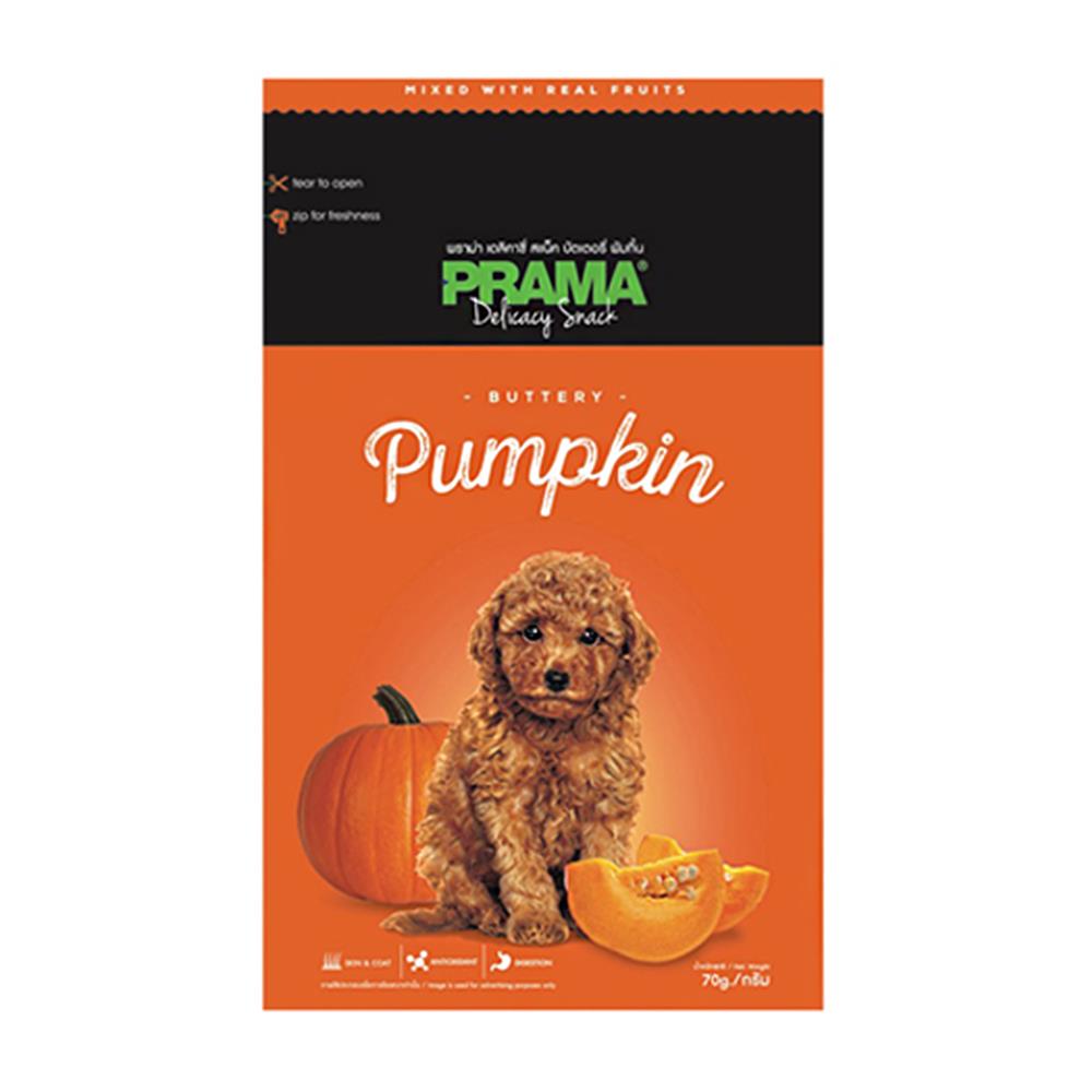 ขนมสุนัข PRAMA DELICACY PUMPKIN 70 ก.