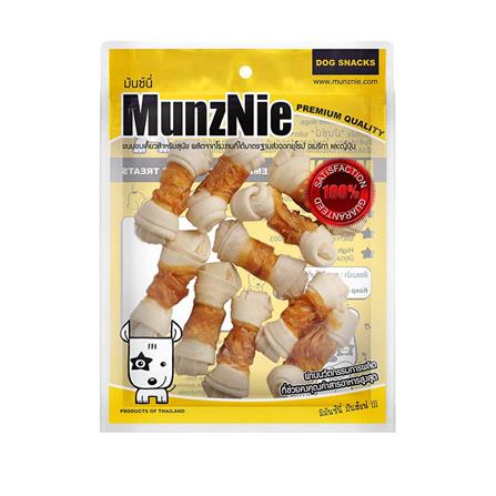 ขนมสุนัข MUNZNIE BONE WRAPPED CHICKEN 2.5 นิ้ว 10 ชิ้น_0