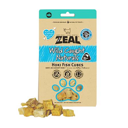 ขนมสุนัข ZEAL รสเนื้อปลาหิมะอบแห้ง 125 ก.