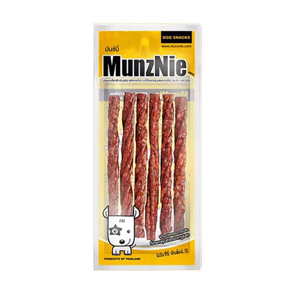 ขนมสุนัข MUNZNIE MINI มันชี่แท่งเกลียว รสตับ 5 นิ้ว 6 ชิ้น