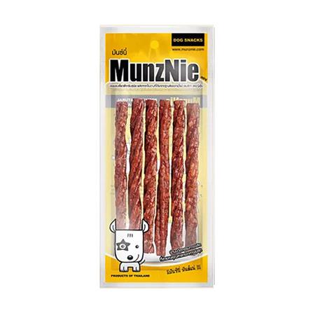 ขนมสุนัข MUNZNIE MINI มันชี่แท่งเกลียว รสตับ 5 นิ้ว 6 ชิ้น