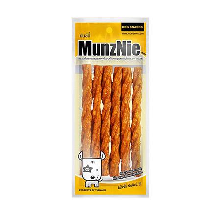 ขนมสุนัข MUNZNIE MINI มันชี่แท่งเกรียว รสไก่ 5 นิ้ว 6 ชิ้น