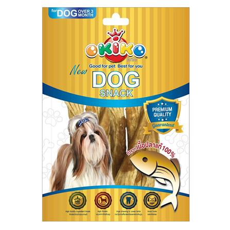 ขนมสุนัข OKIKO ปลาเนื้อขาวพันปลาเส้น 225 ก._0